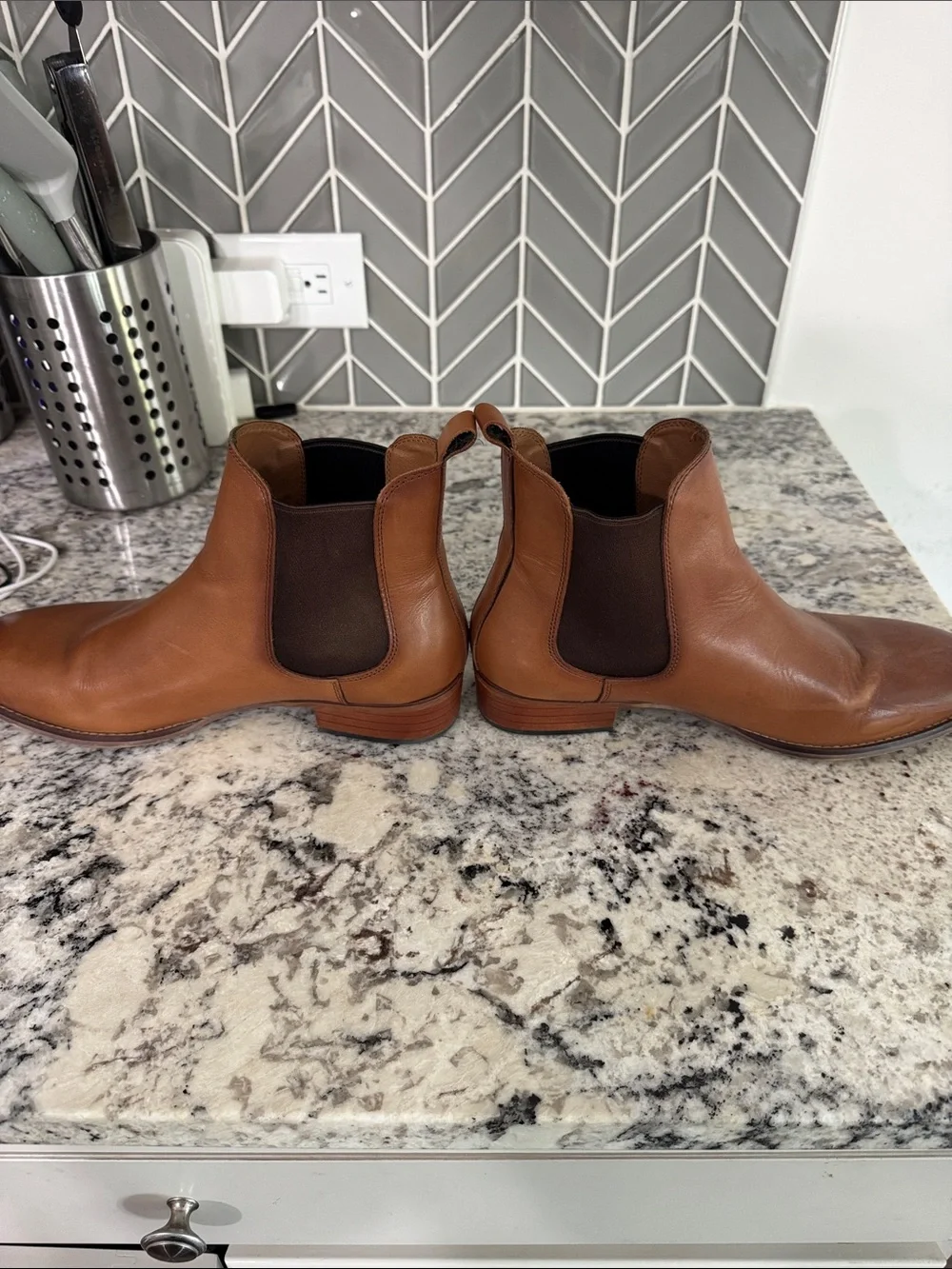 Steve Madden Brown Leather Chukka Boots